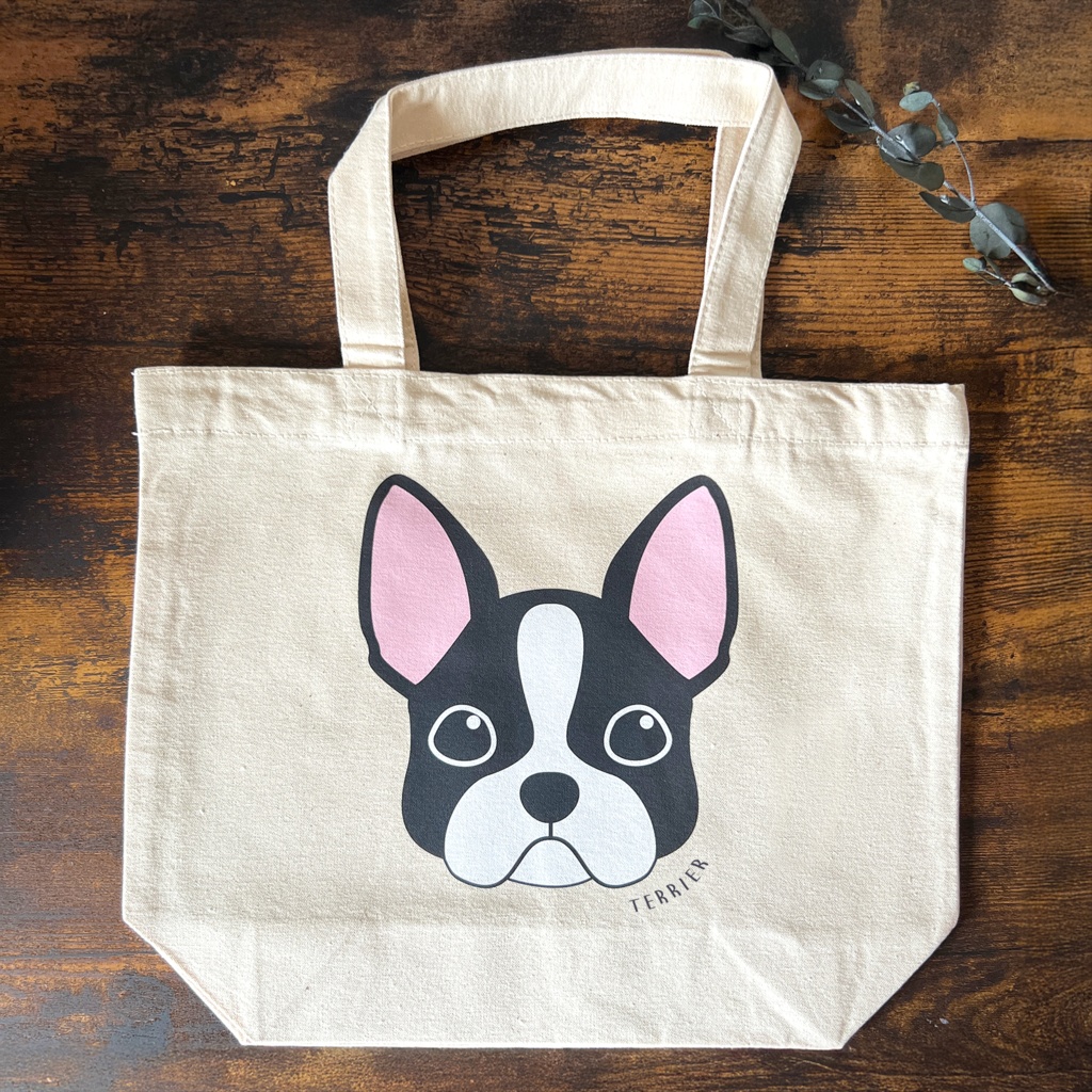 ボストンテリアのトートバッグ