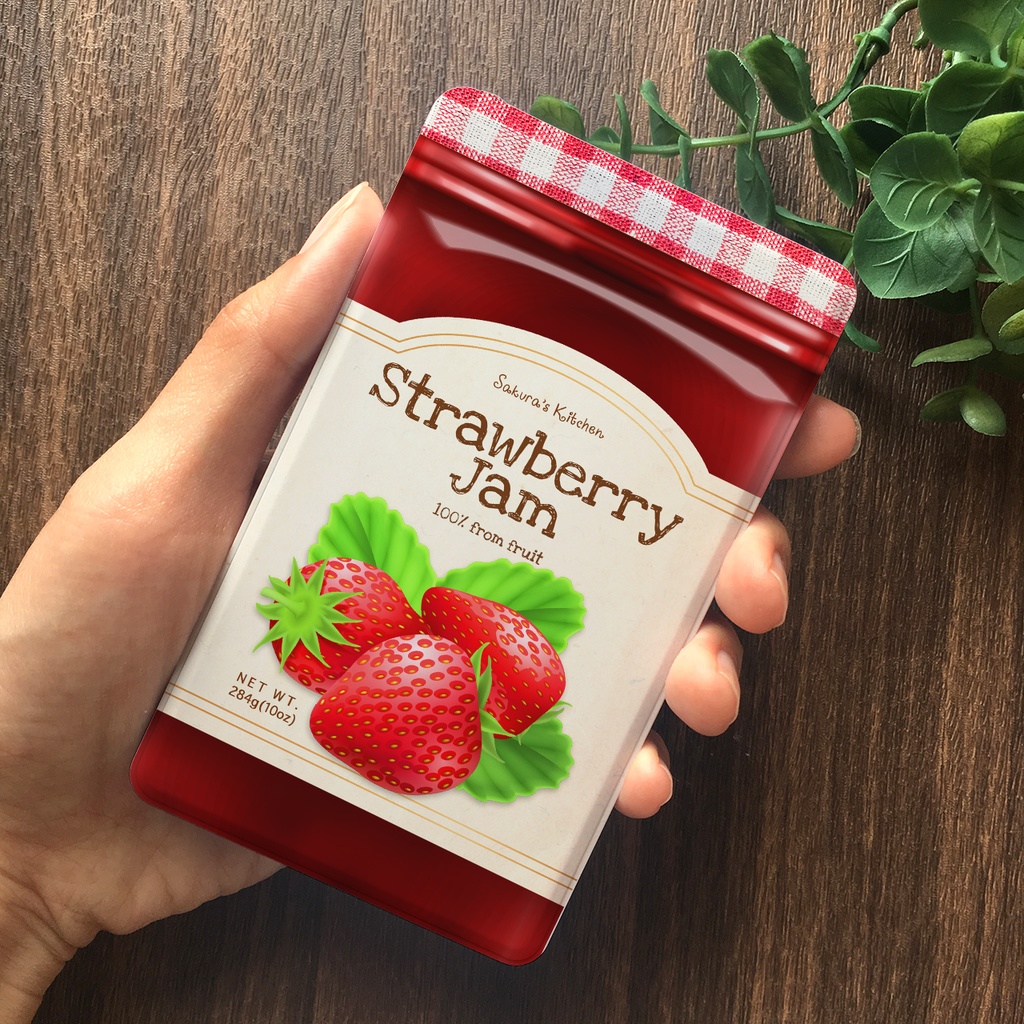 【5colors】フルーツジャムのモバイルバッテリー 充電器 いちご オレンジ レモン