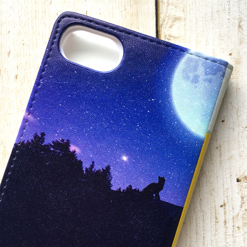 銀河鉄道の猫 小説みたいな手帳型スマホケース 銀河 宇宙 黒猫 iPhone17 Air iphone16e iphone14 iphone15 全機種対応 猫