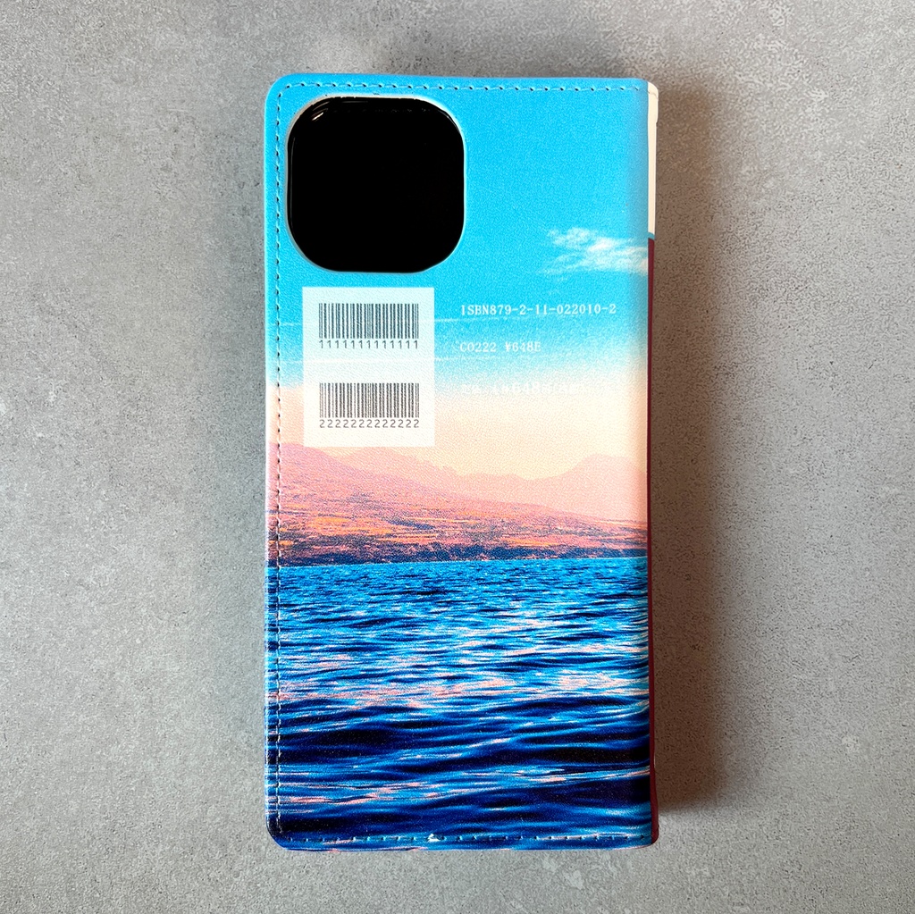 小説みたいな手帳型スマホケース(海とヨット) スマホケース iPhone17 Air iphone16e iphone14 iphone15 全機種対応