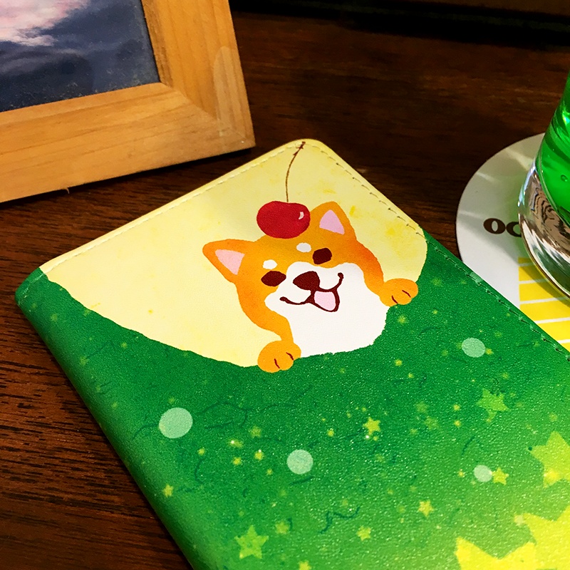 不思議なメロンソーダと柴ちゃんの手帳型ケース(赤柴) iphone16e iphone14 iphone15 全機種対応 犬 柴犬