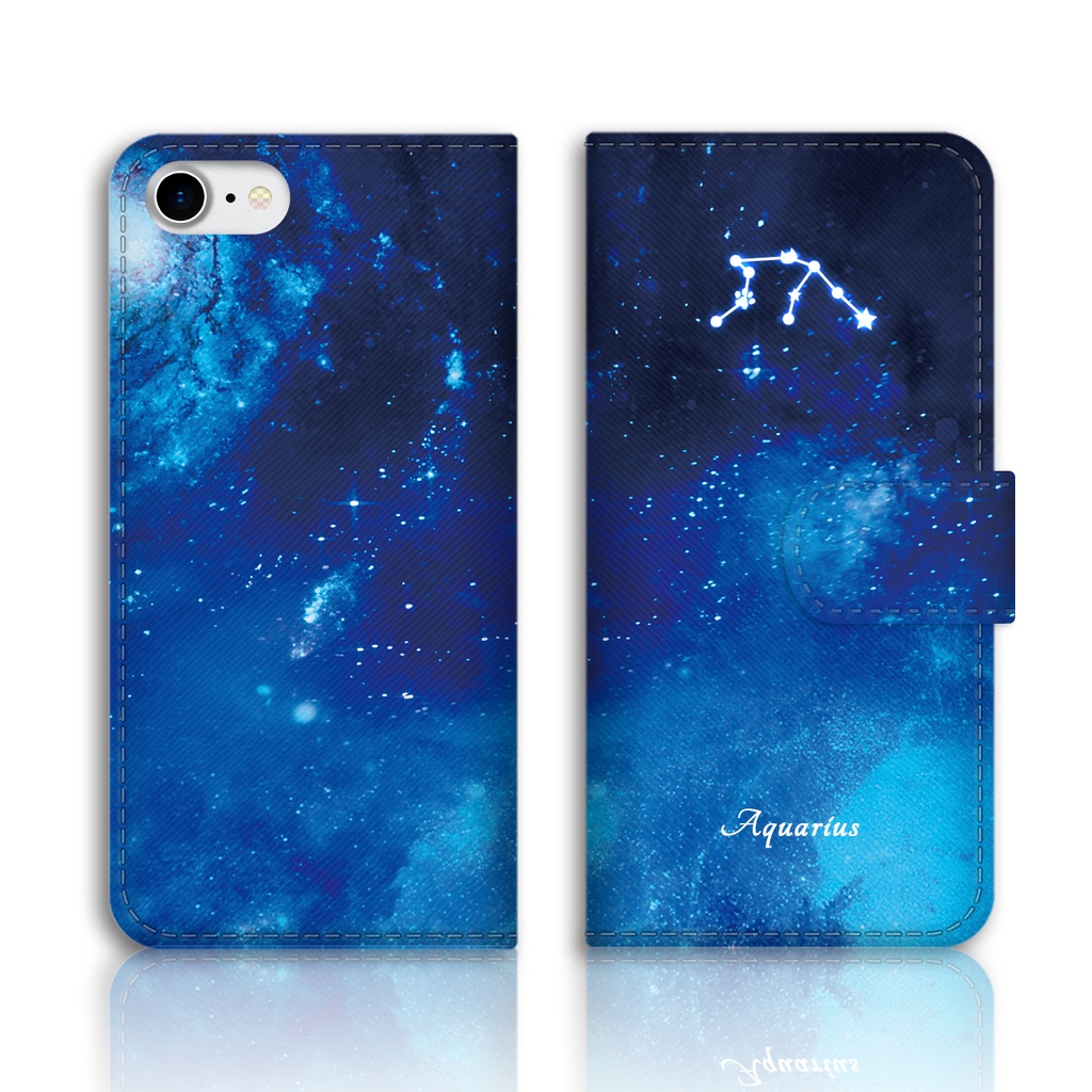 12星座と猫の手帳型スマホケース 全機種対応 手帳型 スマホケース iPhone17 air iphone15 iphone16e 猫 黒猫 宇宙 星 星座 iphone14