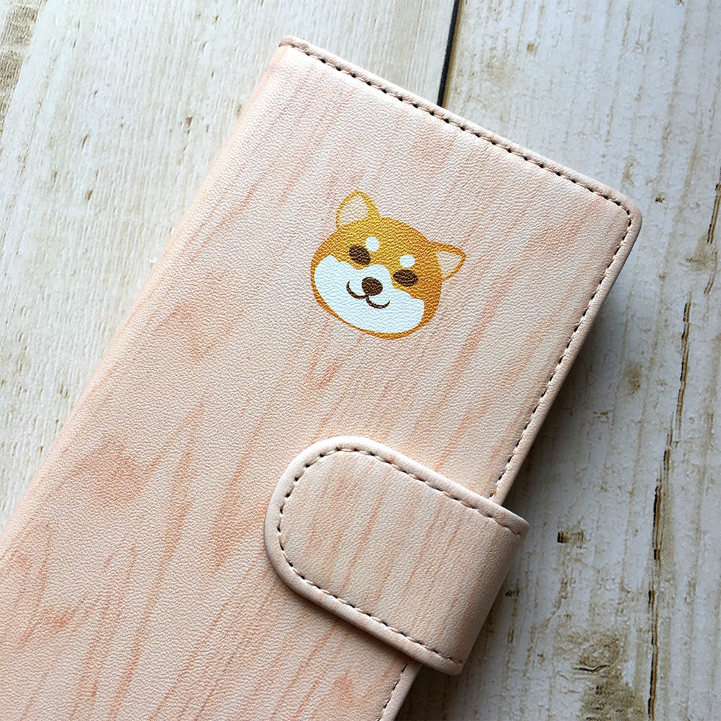 まんまる柴犬の手帳型スマホケース 全機種対応 手帳型 スマホケース iPhone17 Air iphone15 iphone16e 犬 柴犬 iphone14