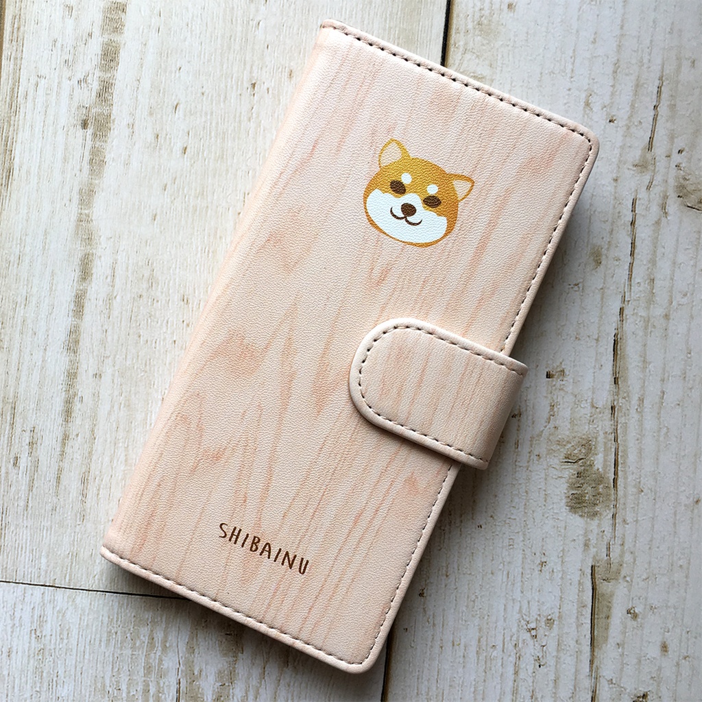 まんまる柴犬の手帳型スマホケース 全機種対応 手帳型 スマホケース iPhone17 Air iphone15 iphone16e 犬 柴犬 iphone14