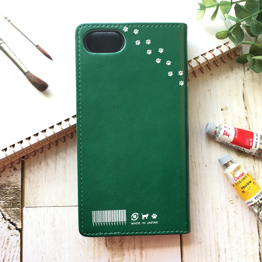 にゃんこノートの手帳型スマホケース(トラ) iPhone17 Air iphone16e iphone14 iphone15 全機種対応 猫