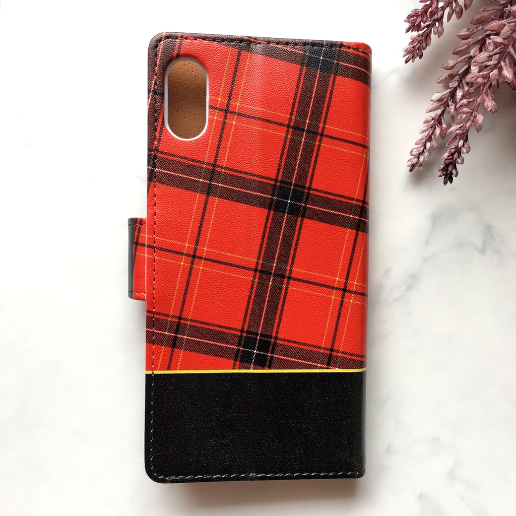 猫とタータンチェックの手帳型スマホケース 全機種対応 手帳型 スマホケース iphone15 iphone16e iPhone17 Air 猫 iphone14