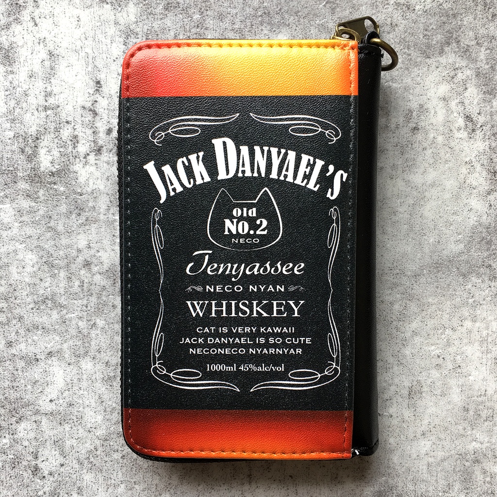 【7colors】ウイスキー&ビールにゃんこのコインケース 猫 メンズ