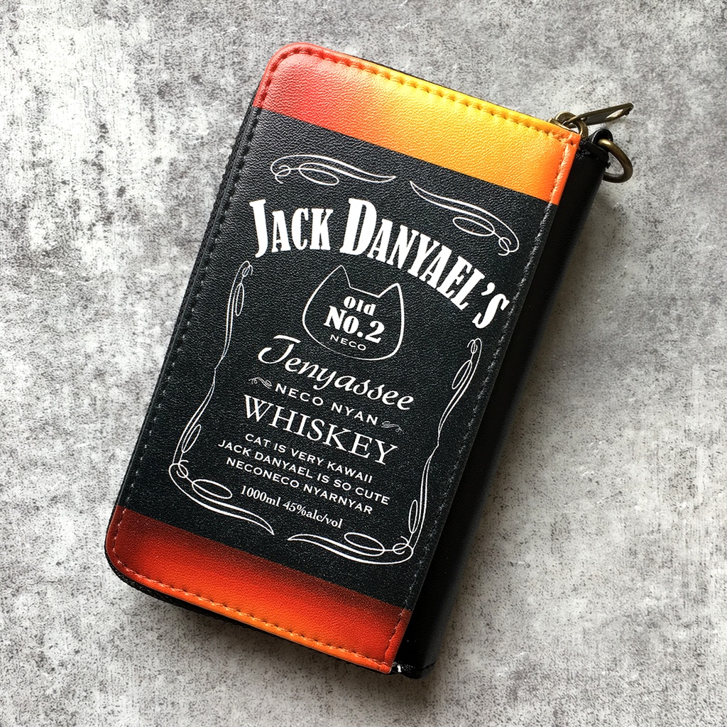 【7colors】ウイスキー&ビールにゃんこのコインケース 猫 メンズ