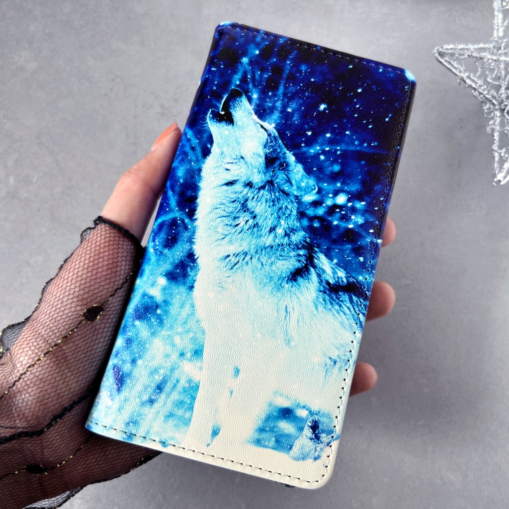 雪原のオオカミ 手帳型スマホケース iphone16e iphone14 iPhone17e Air iphone15 全機種対応 狼 冬 雪 スマホケース