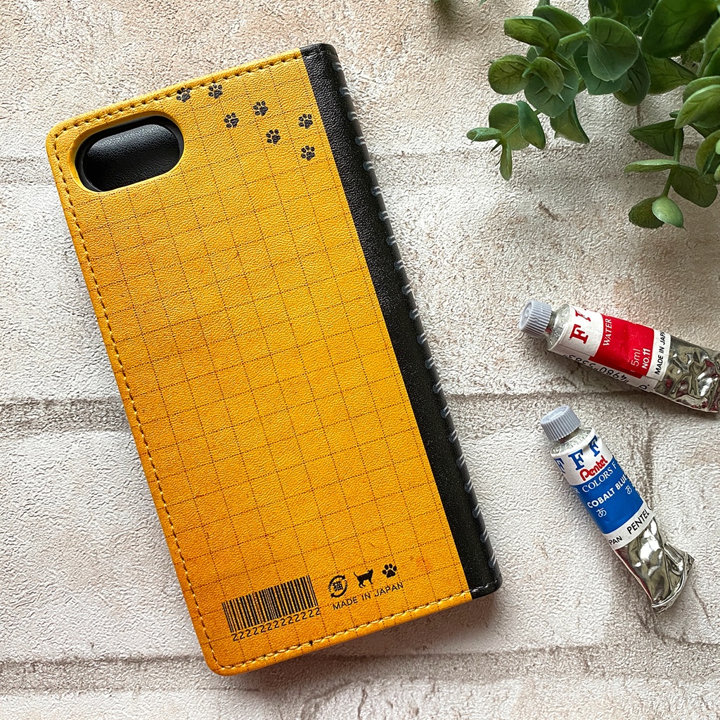 にゃんこスケッチノートの手帳型スマホケース iPhone17 Air iphone16e iphone14 iphone15 全機種対応 猫 スマホケース 黒猫