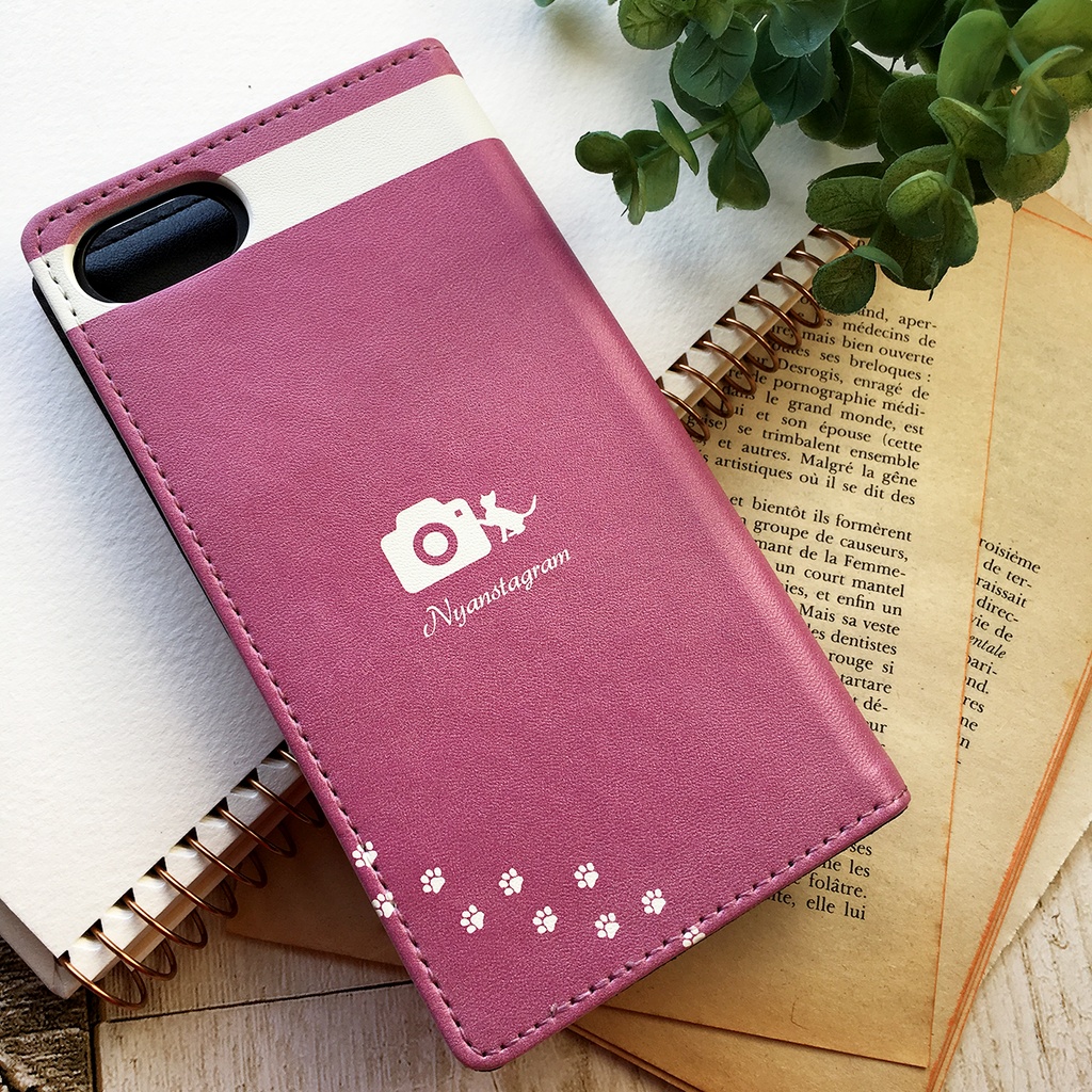 にゃんこ専用SNS!? 手帳型スマホケース(こねこ) iphone16e iPhone17 Air iphone14 iphone15 全機種対応 猫