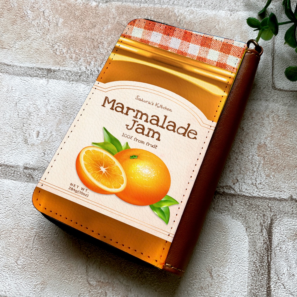 マーマレードジャムのコインケース オレンジ