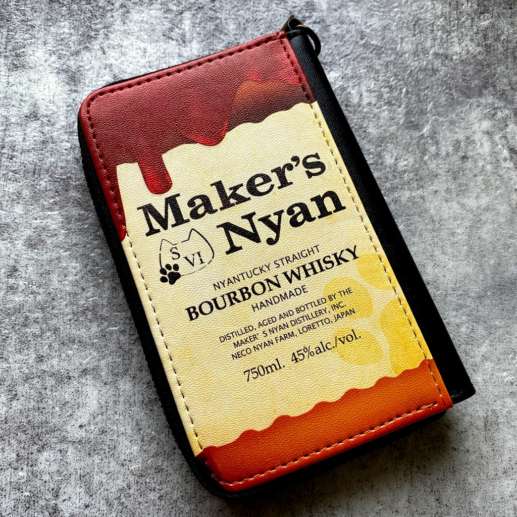 ウイスキーにゃんこのコインケース(メーカーズニャン)