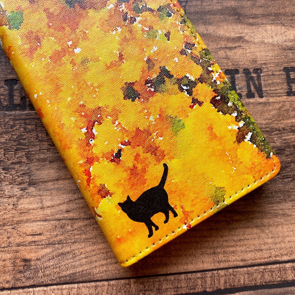 水彩ミモザと猫の手帳型スマホケース 花 スマホケース iPhone17 Air iphone16e iphone14 iphone15 全機種対応 ミモザ