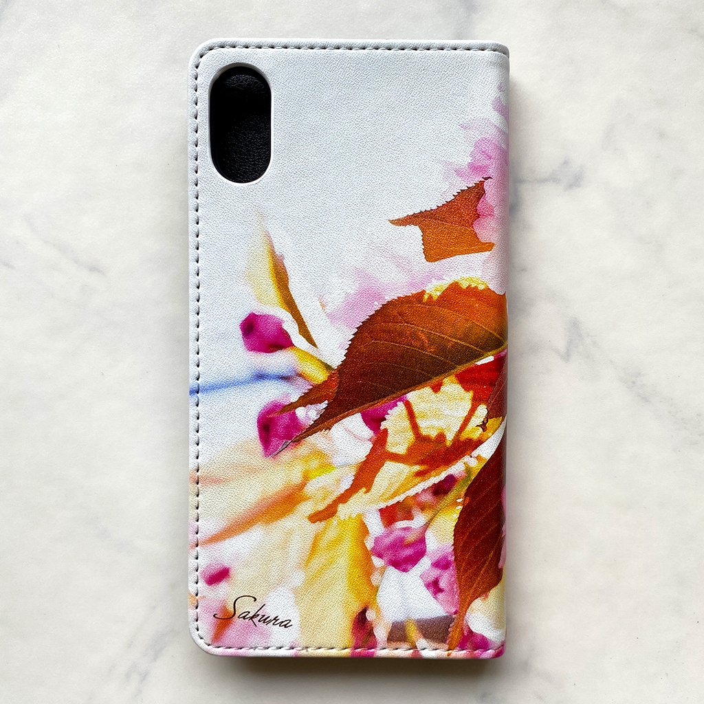 八重桜の手帳型スマホケース 花 スマホケースiPhone17 Air iphone16e iphone14 iphone15 全機種対応 桜 春