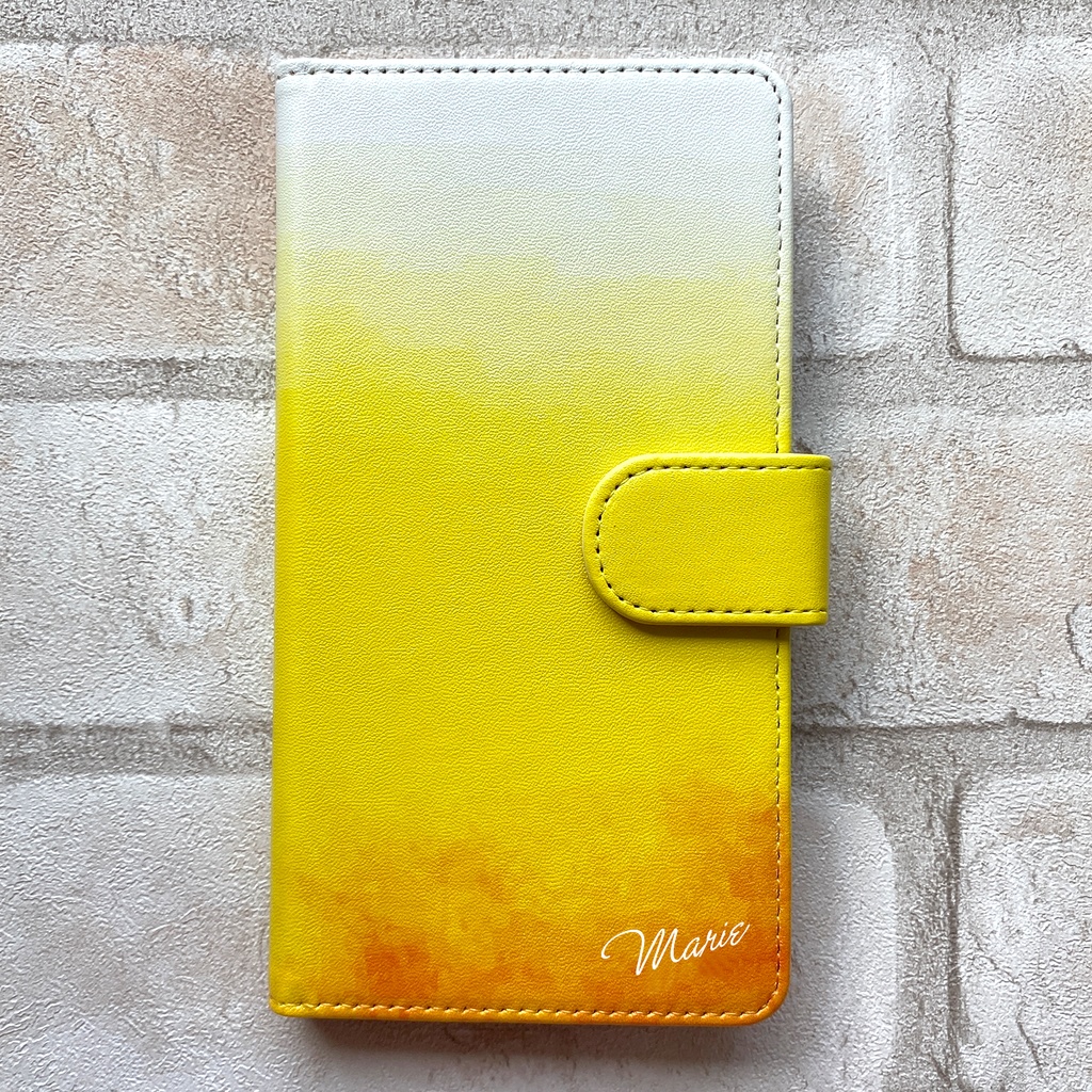 夕焼けレモネードの手帳型スマホケース 全機種対応 手帳型 スマホケース iPhone17 Air iphone15 iphone16e レモン iphone14