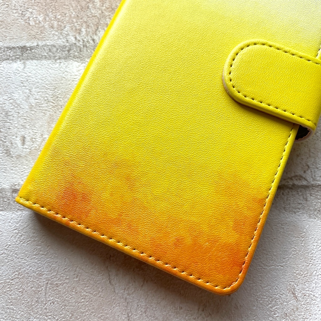 夕焼けレモネードの手帳型スマホケース 全機種対応 手帳型 スマホケース iPhone17 Air iphone15 iphone16e レモン iphone14