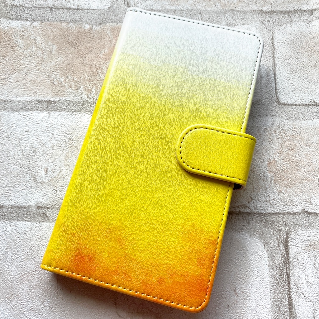 夕焼けレモネードの手帳型スマホケース 全機種対応 手帳型 スマホケース iPhone17 Air iphone15 iphone16e レモン iphone14