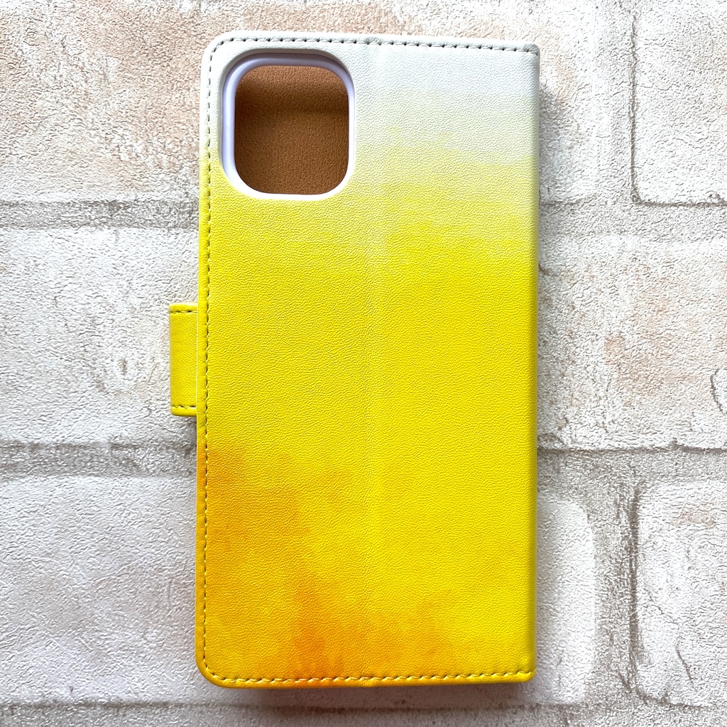 夕焼けレモネードの手帳型スマホケース 全機種対応 手帳型 スマホケース iPhone17 Air iphone15 iphone16e レモン iphone14