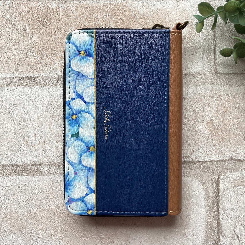 梅雨の紫陽花のコインケース