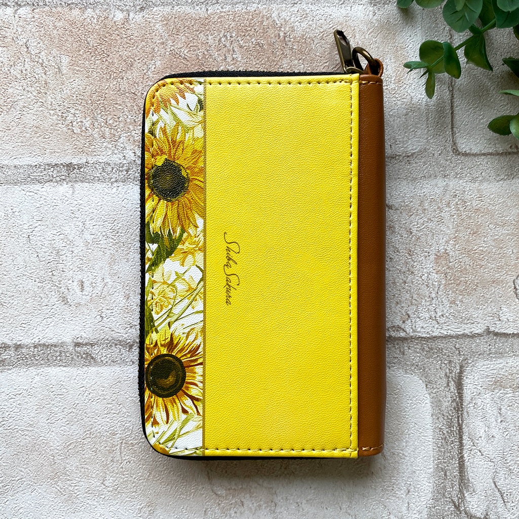 夏のひまわりのコインケース