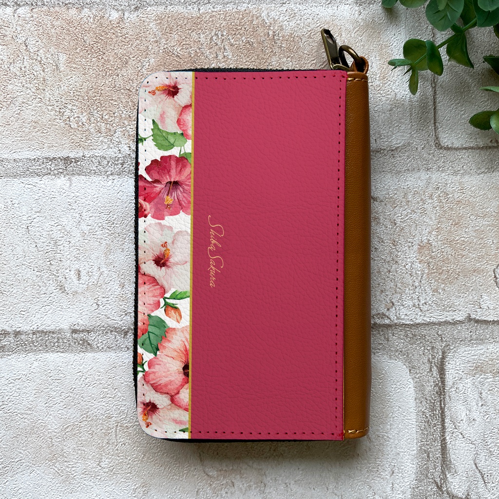 ハイビスカスのコインケース