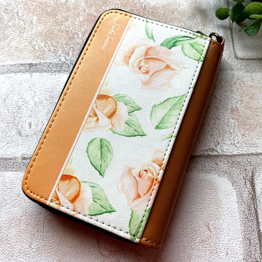 オレンジローズのコインケース バラ 花