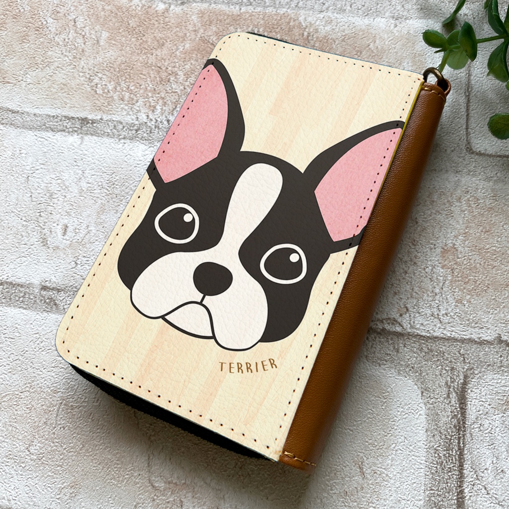 【名入れok】ボストンテリアのコインケース ボステリ 犬