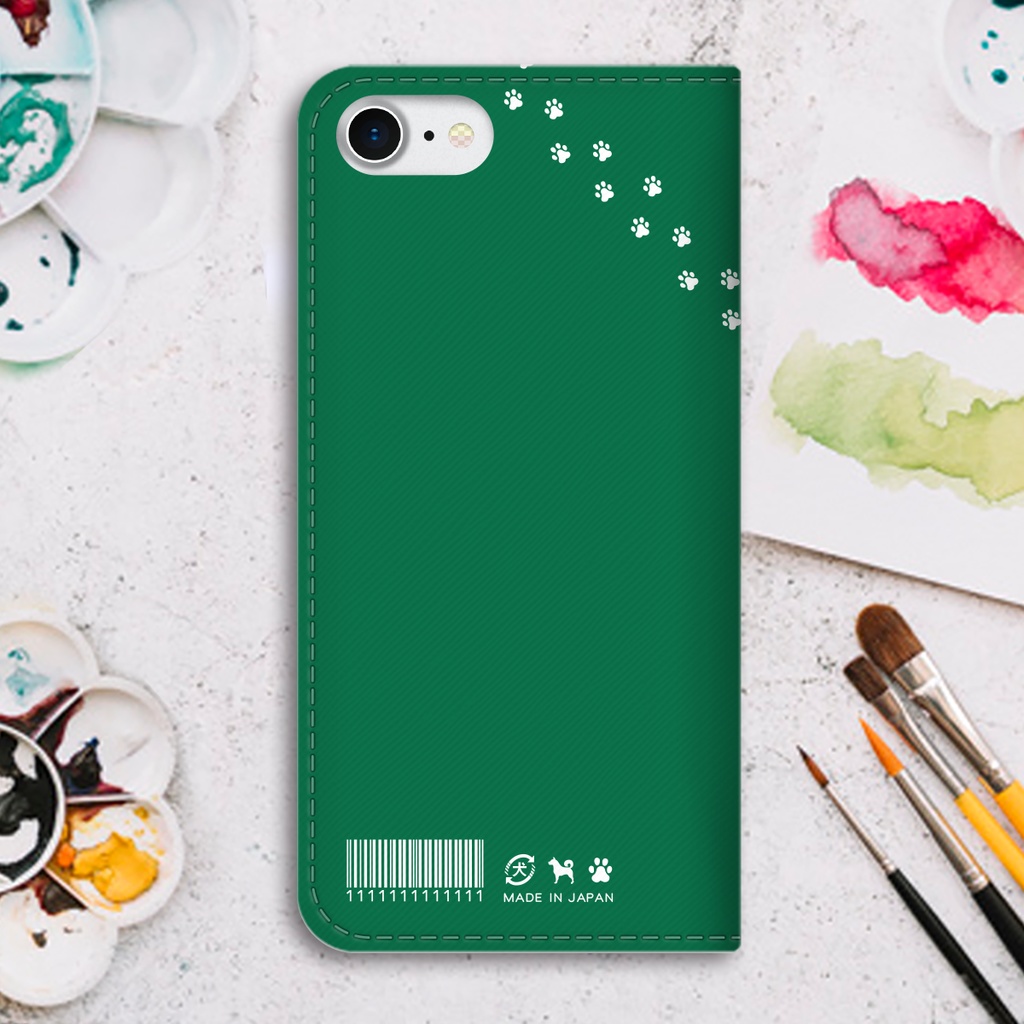 わんこノートの手帳型スマホケース(ポメラニアン) iphone16e iPhone17 Air iphone14 iphone15 全機種対応 犬 ポメ