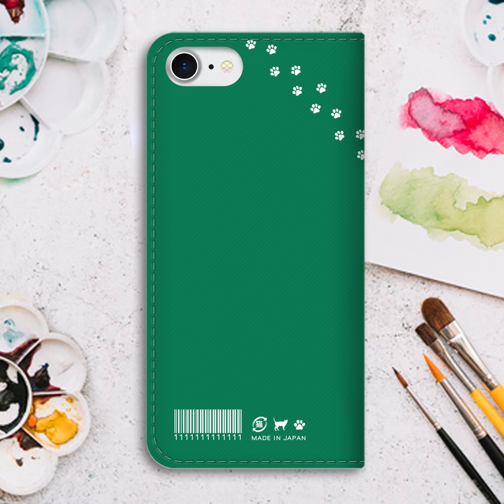 にゃんこノートの手帳型スマホケース(眠い子猫) iPhone17 Air iphone16e iphone14 iphone15 全機種対応 猫