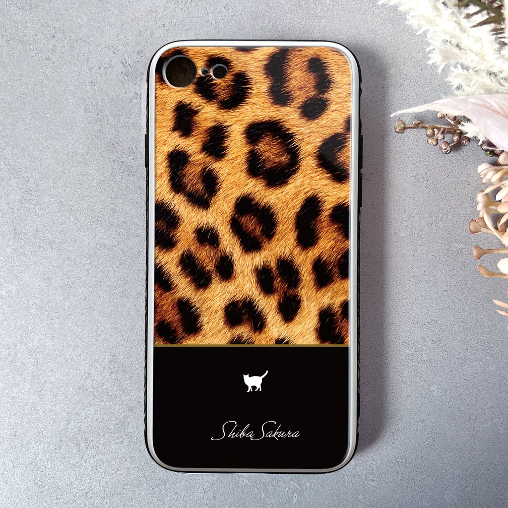 ベンガル猫のスマホケース(強化ガラス) iphoneケース iPhone17e Air iphone13 iphone16e iphone15 猫 ベンガル レオパード iphone14 アニマル