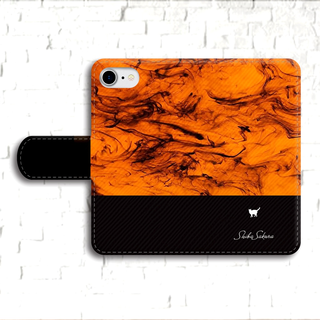 猫とべっ甲の手帳型スマホケース 全機種対応 手帳型 スマホケース iPhone17 Air iphone15 iphone16e iphone14 猫