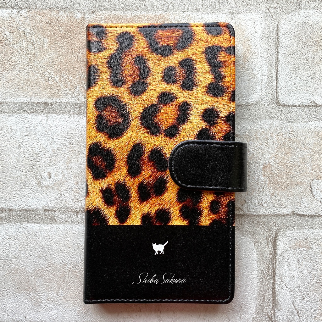 ベンガル猫の手帳型スマホケース 全機種対応 手帳型 スマホケース iPhone17 Air iphone15 iphone16e iphone14 猫 レオパード