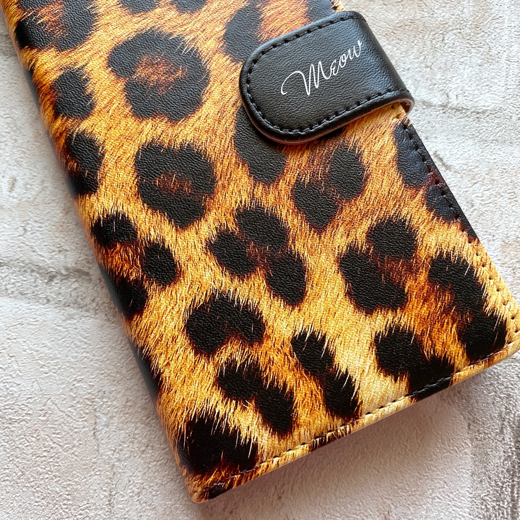 ベンガル猫の手帳型スマホケース 全機種対応 手帳型 スマホケース iPhone17 Air iphone15 iphone16e iphone14 猫 レオパード アニマル柄