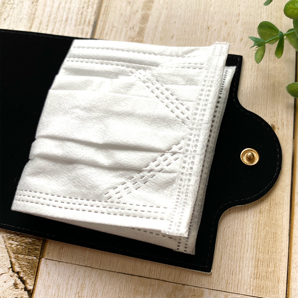 黒柴 マスクケース マスクカバー 犬 仮置き マスク マスクホルダー 柴犬