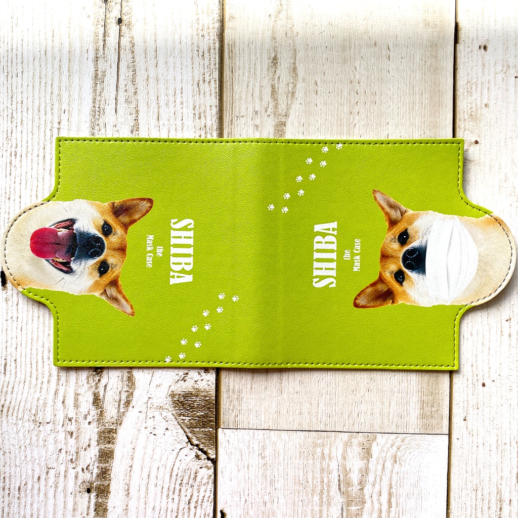 柴犬 マスクケース マスクカバー 犬 仮置き マスク マスクホルダー