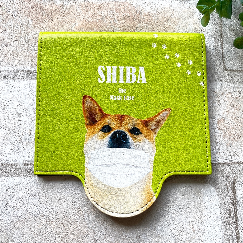 柴犬 マスクケース マスクカバー 犬 仮置き マスク マスクホルダー