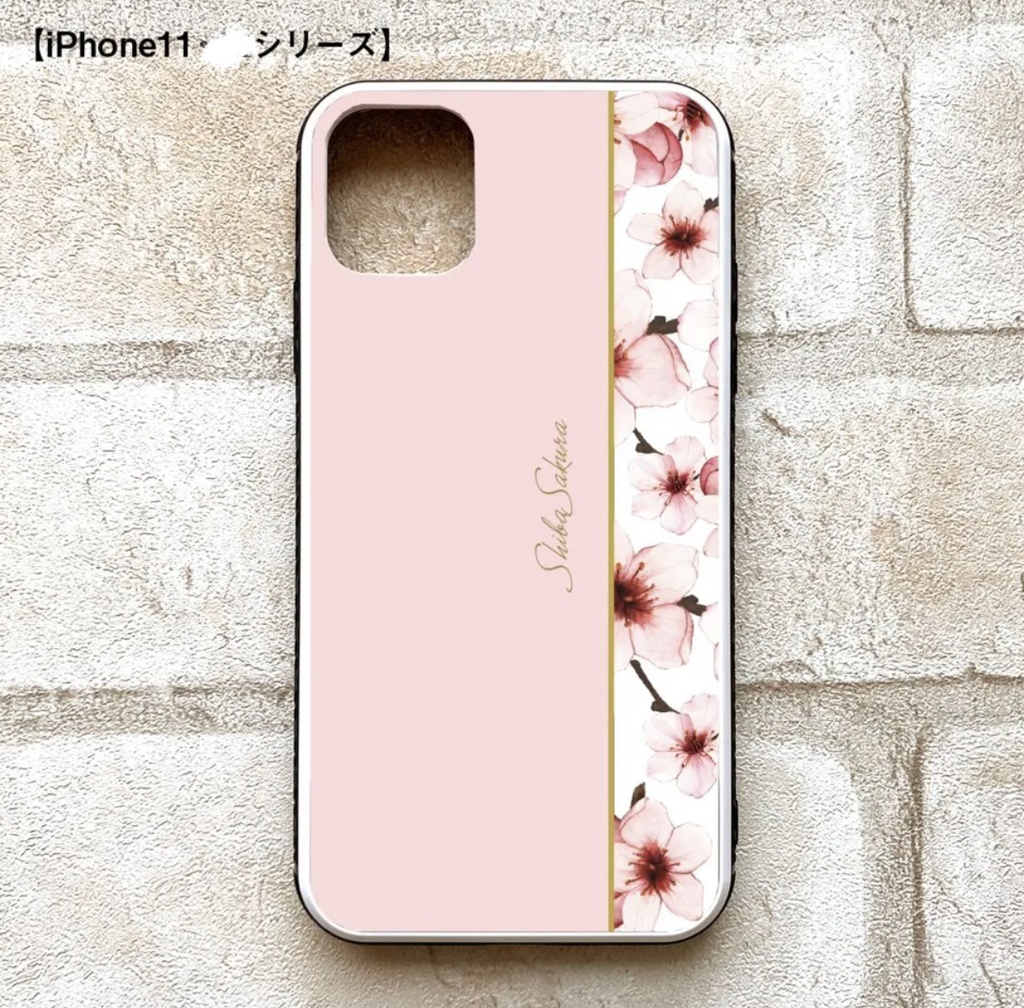 ソメイヨシノのガラススマホケース iphone16e iphone13 iPhone17 Air 花 桜 春 スマホケース iphone15 iphone14