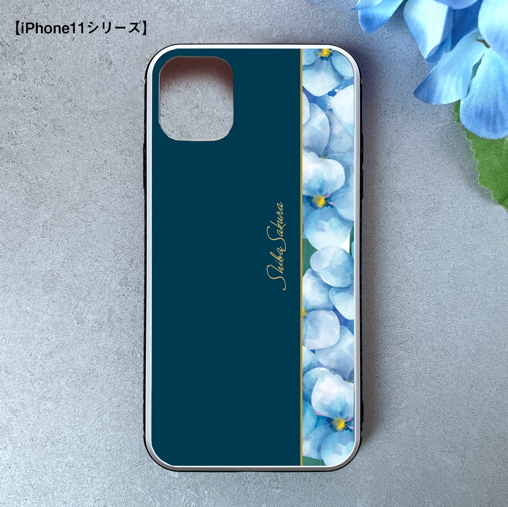 梅雨の紫陽花のスマホケース 強化ガラス iphone15 iphone16iPhone17e Air iphone13 アジサイ スマホケース iphone14