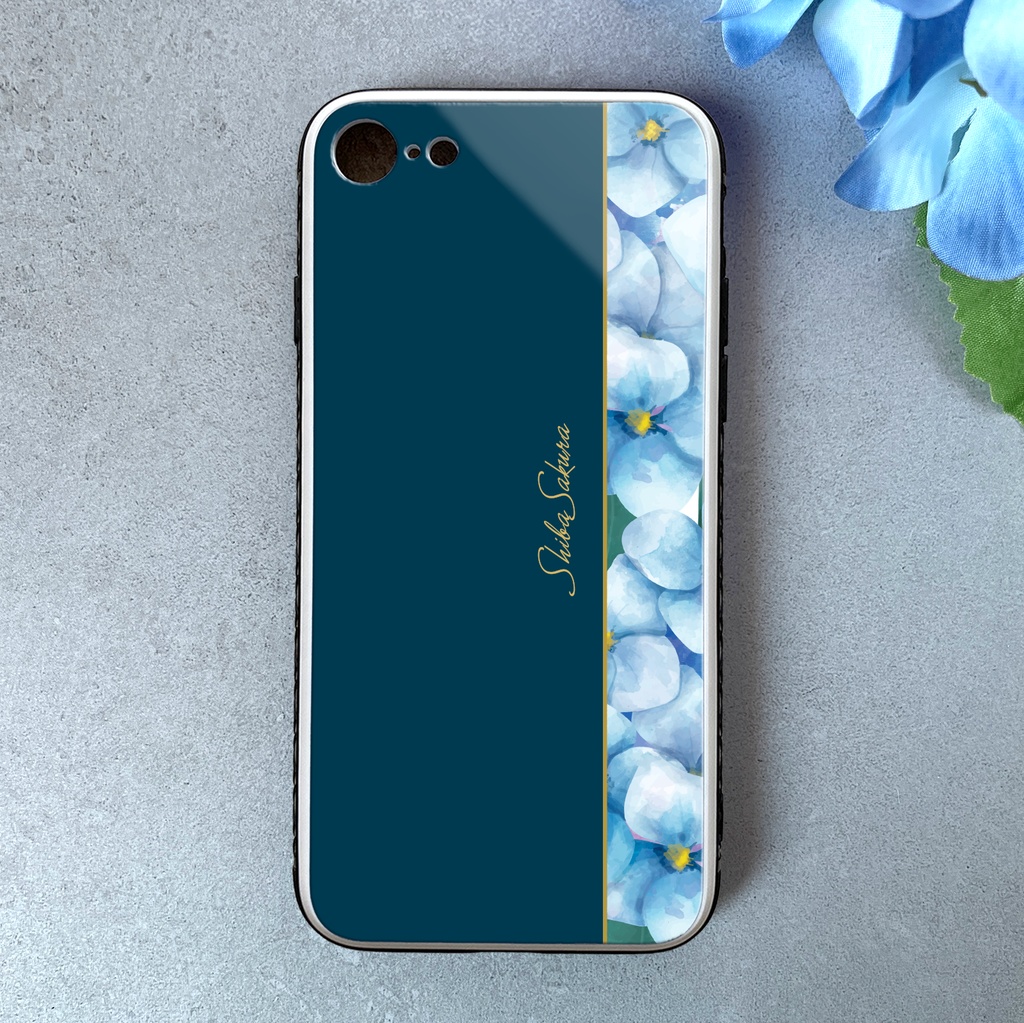 梅雨の紫陽花のスマホケース  強化ガラス iphone15 iphone16iPhone17e Air iphone13  アジサイ スマホケース iphone14