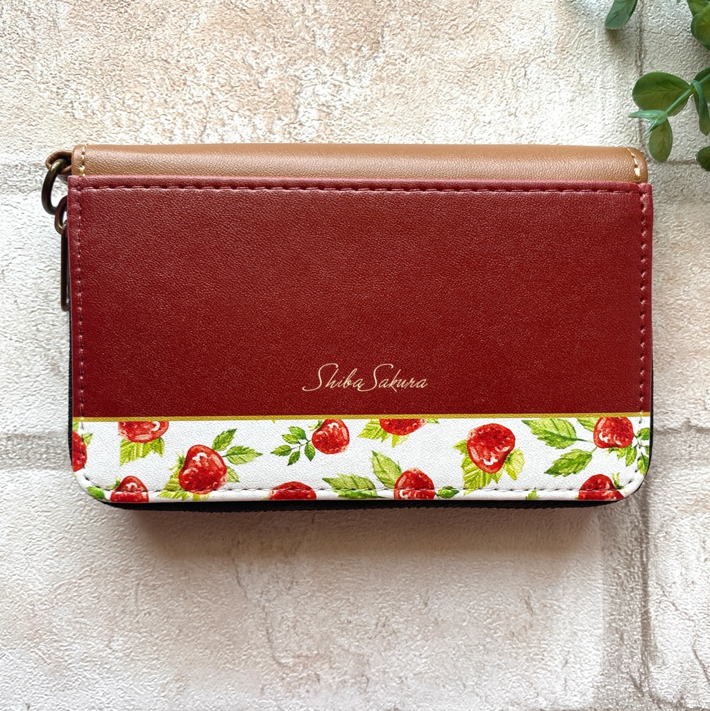 ワイルドストロベリーのコインケース(レッド) いちご ストロベリー コインケース
