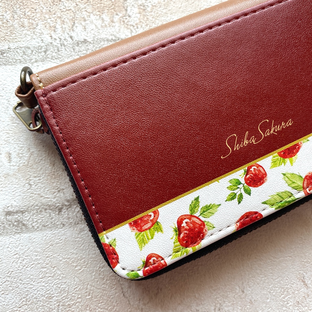ワイルドストロベリーのコインケース(レッド) いちご ストロベリー コインケース