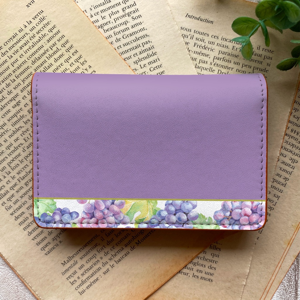 ぶどうの名刺ケース(デラウェア) ぶどう グレープ フルーツ 秋 カードケース 名刺入れ