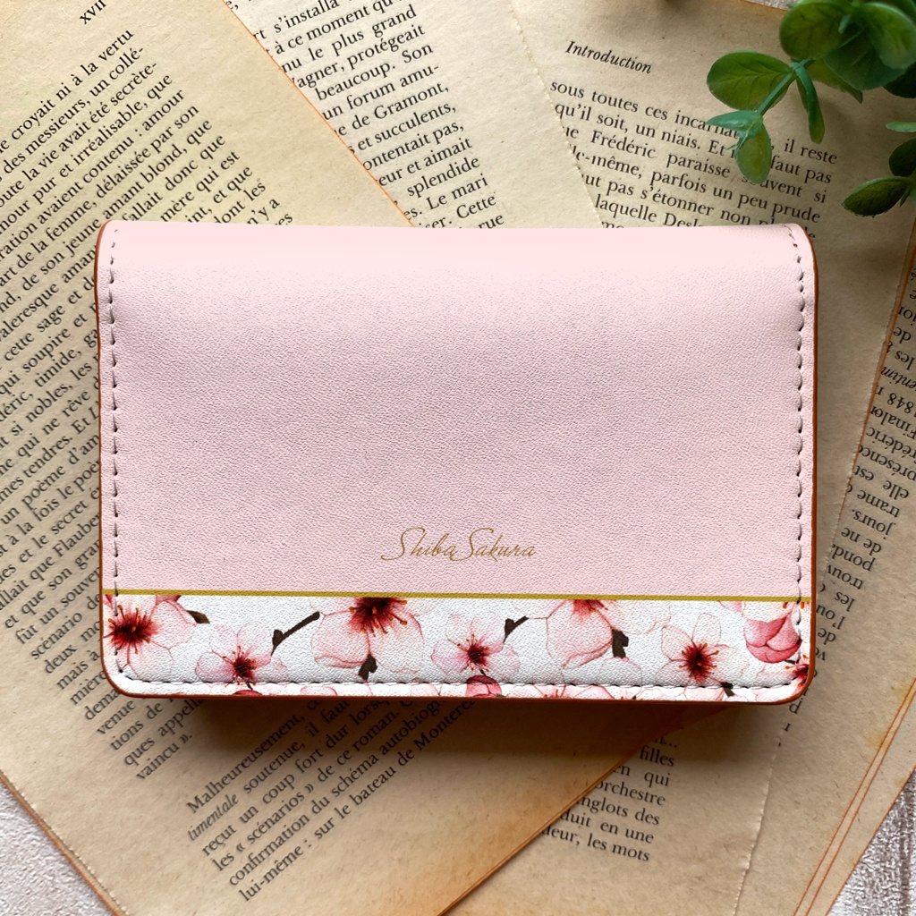 ソメイヨシノの名刺ケース 桜 春 花 カードケース 名刺入れ
