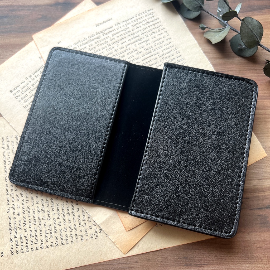 梅雨の紫陽花の名刺ケース(薄紫) 花 アジサイ 雨 夏 カードケース 名刺入れ