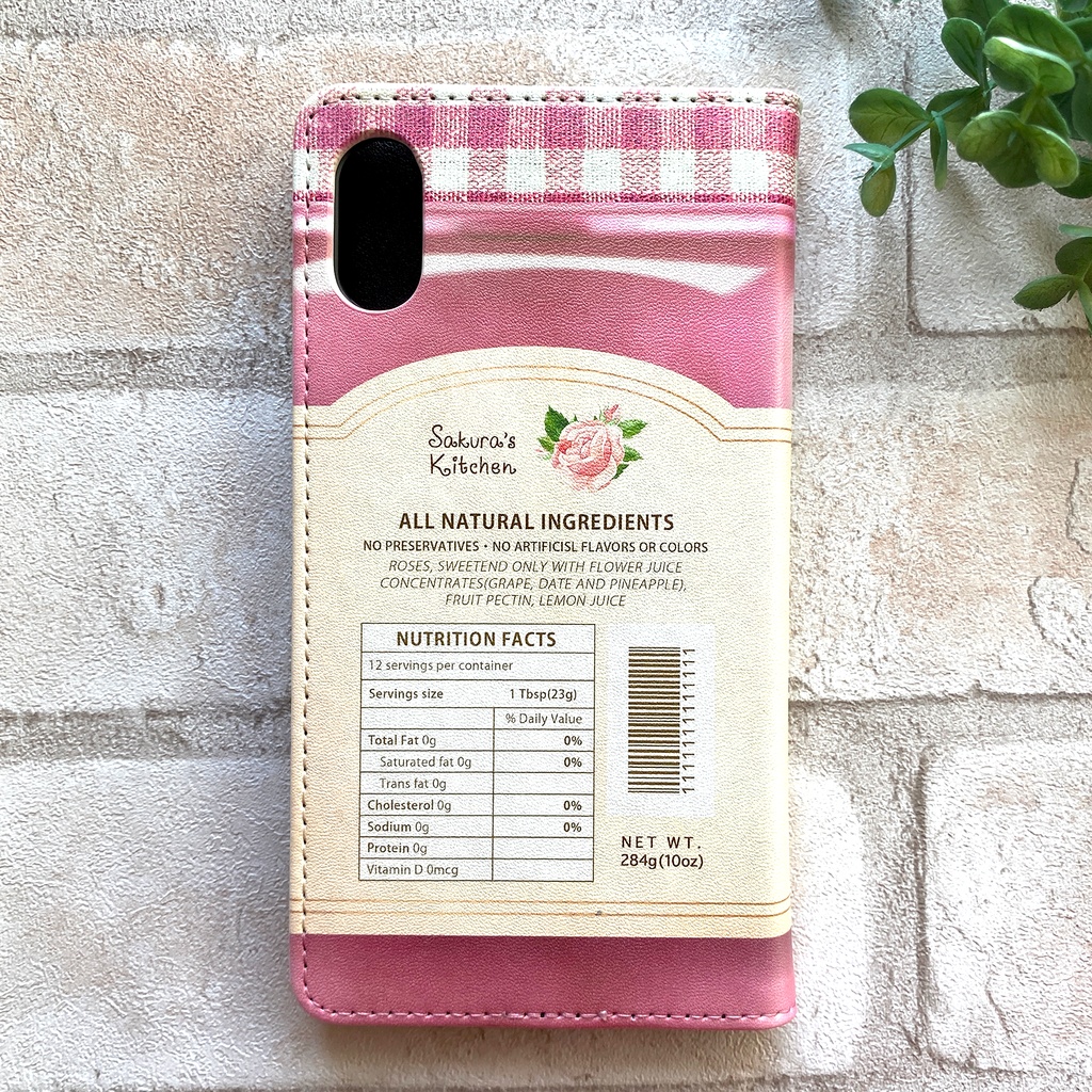 ローズジャムの手帳型スマホケース iphone15 iphone14 iphone16e iPhone17 Air 全機種対応 スマホケース バラ 花 ジャム ピンク