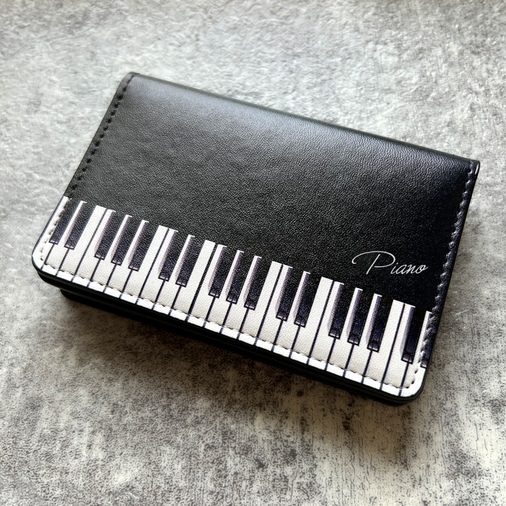 ピアノの名刺ケース ピアノ 音楽 メンズ カードケース 名刺入れ