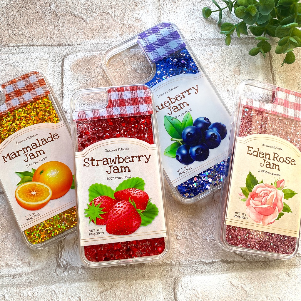 マーマレードジャムのグリッターケース スマホケース iphone17 air iPhone15 iphone14 オレンジ マーマレード グリッター キラキラ iPhone16e