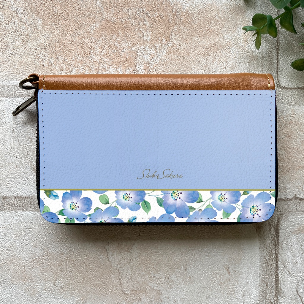 ネモフィラのコインケース(ベビーブルー) ネモフィラ 青 夏 春 花 小銭入れ コインケース