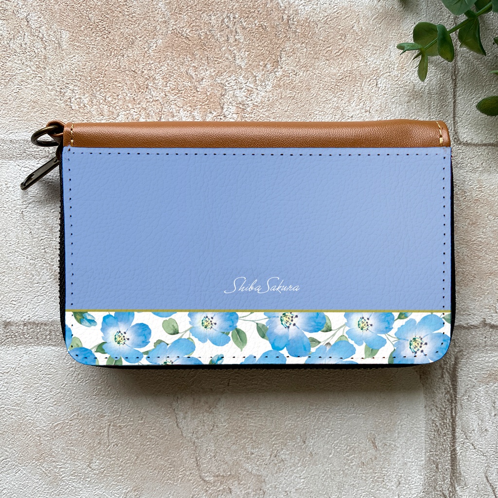 ネモフィラのコインケース(ゼレスブルー) ネモフィラ 青 夏 春 花 小銭入れ コインケース